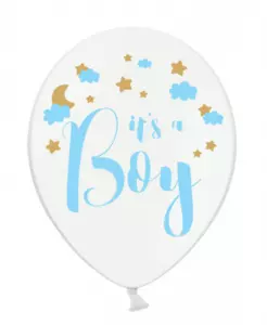 Ballon - It is a boy 30 cm 6-stuks