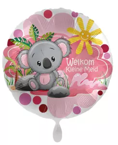 Folieballon - Welkom kleine meid - 43 cm / 17 inch