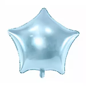 Folieballon - Licht blauwe ster - 48 cm / 19 inch