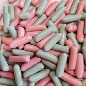Gender reveal snoep kauwbonbons roze-blauw snoepjes 100 gram Halal