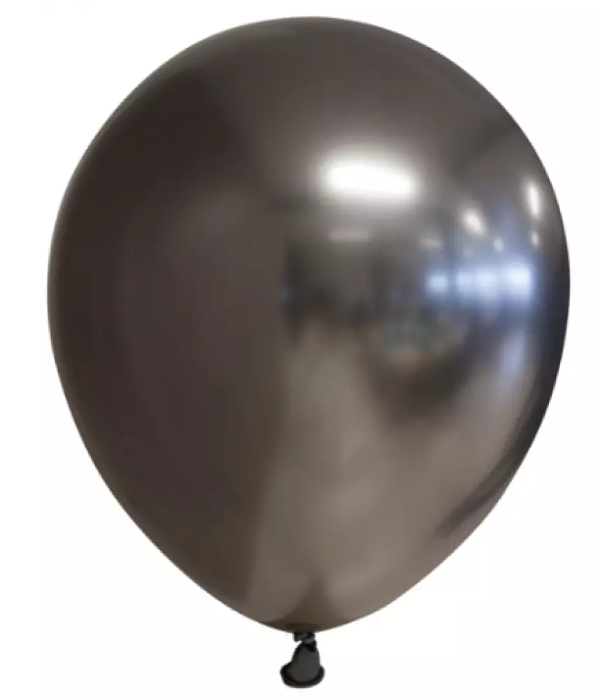 Spiegel-ballon Chrome Antraciet Grijs 10-stuks Ø 30cm 