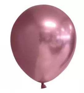 Spiegel-ballon Chrome Roze 10-stuks Ø 30cm