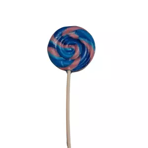 Lolly - Swigle Pop Mini Bubble Gum - 12gr ROZE/BLAUW - per stuk