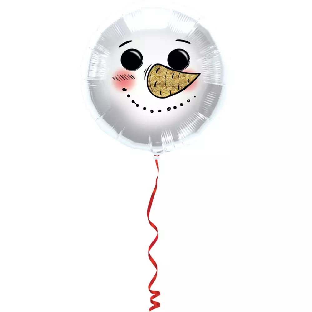 Folieballon Sneeuwpop 45-cm
