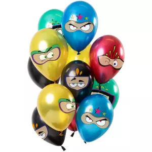 Ballon set superhelden Hero 12-stuks