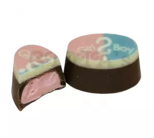 Chocolade bonbon MEISJE roze Gender reveal bonbon |(handgemaakt)