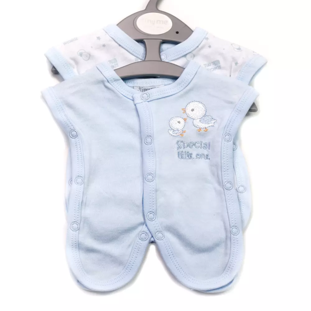 Prematuur (ziekenhuis) hemdjes blauw 2 stuks voor baby's van 0,5 - 1kg