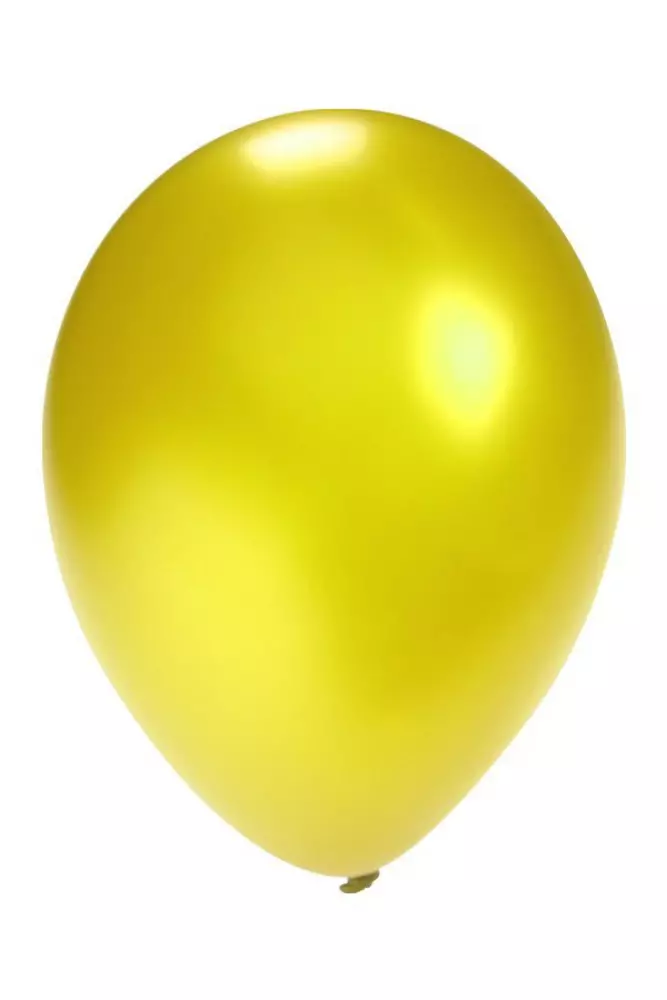 Ballon  metallic GEEL 10 stuks