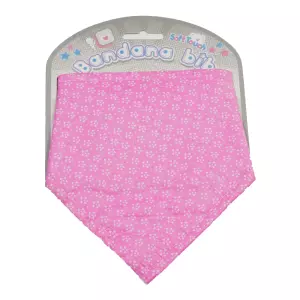 Soft Touch bandana roze met bloemmetjes