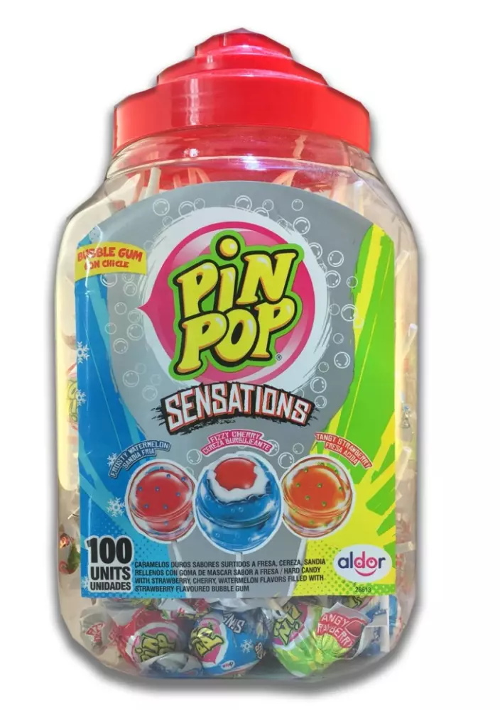 Pin Pop lolly - 3 verschillende smaken - per stuk