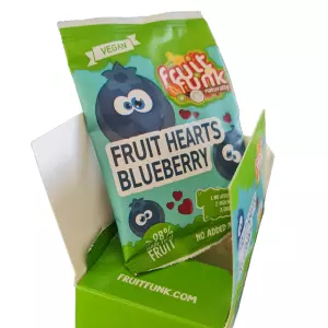 Blauwe bes fruitsnoepjes 16 gram per zakje (Halal)