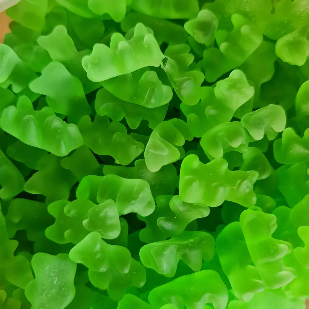 Jelly beertjes kleur groen 100 gram HALAL