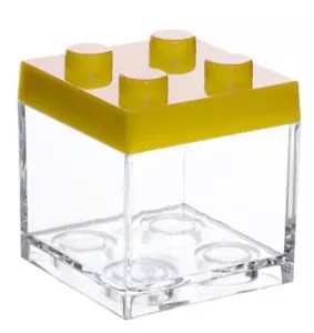 Lego traktatie kubus kleur Geel prijs per stuk
