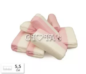 Roze-Wit Spekken (5,5 cm) - Ideaal voor Babyshowers en Meer prijs per stuk