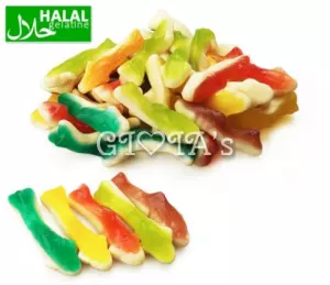 Ontdek de spannende wereld van Halal haaiensnoep: Een kleurrijke traktatie voor elk feest! 100 gram