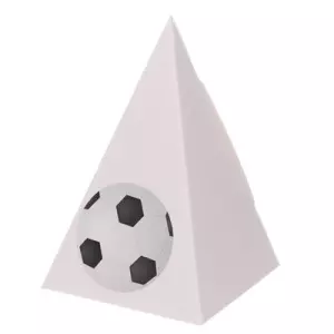 Feestelijk Pyramidedoosje voor Voetbalfans 