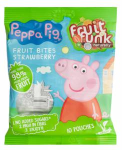 Peppa Pig Multibag Strawberry  gezonde traktatie 10-stuks