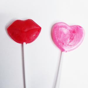 Snoep lolly - Sweet love assorti - kus en hartvorm