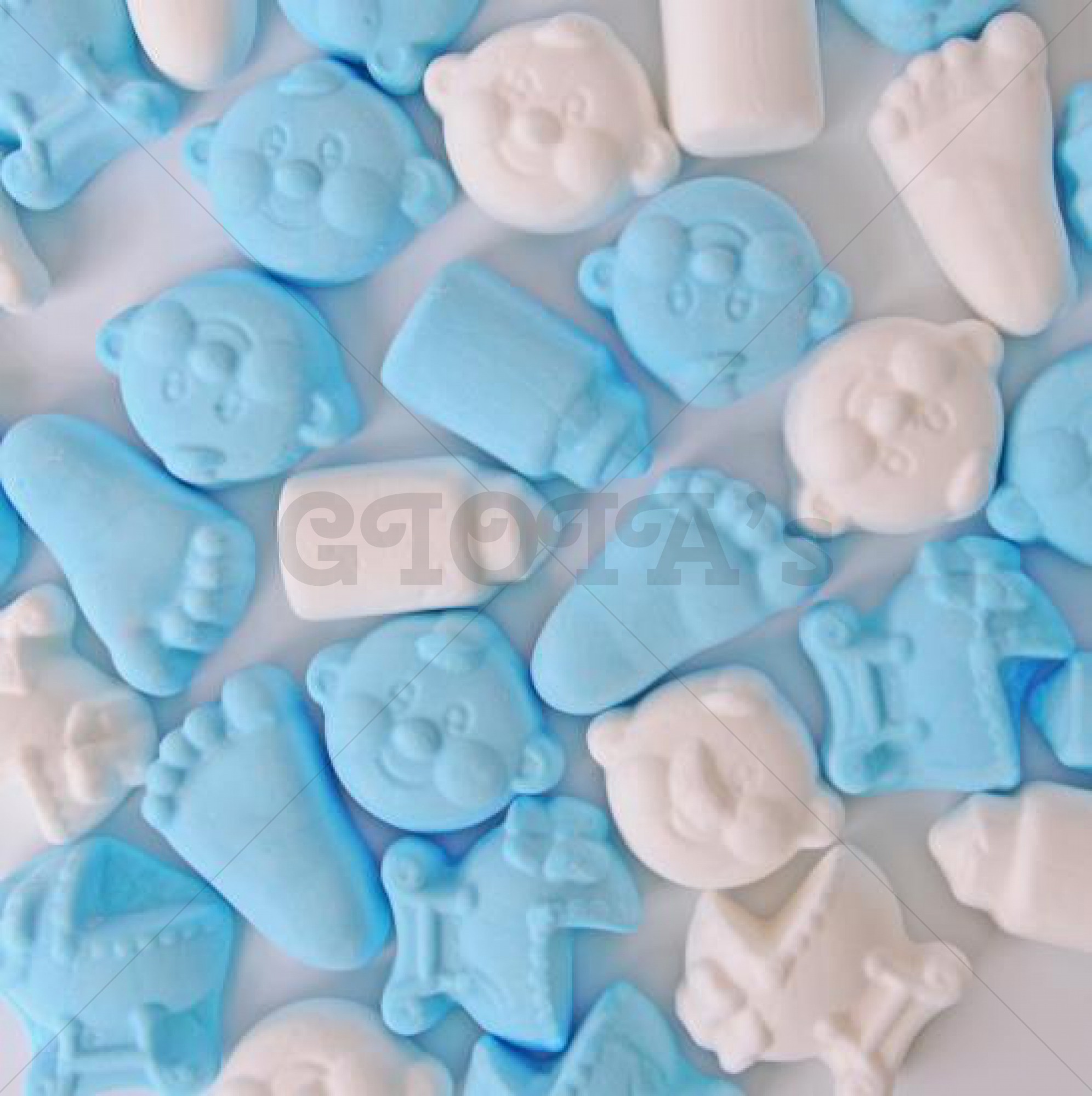 Themasnoep - Baby mix blauw/wit 100 gram