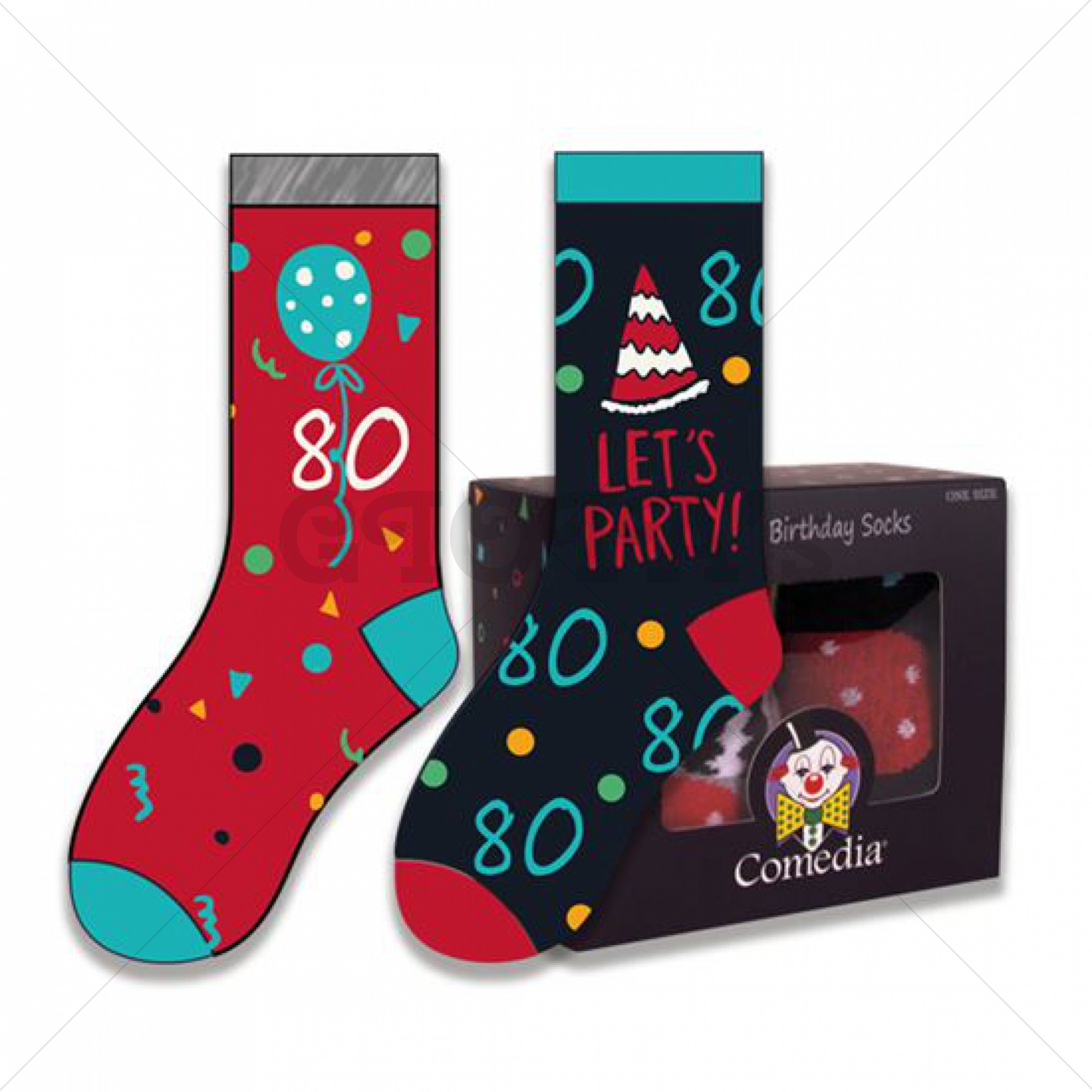 Verjaardag sokken kleur (2 paar) - GIOIA's cadeau feestartikelen