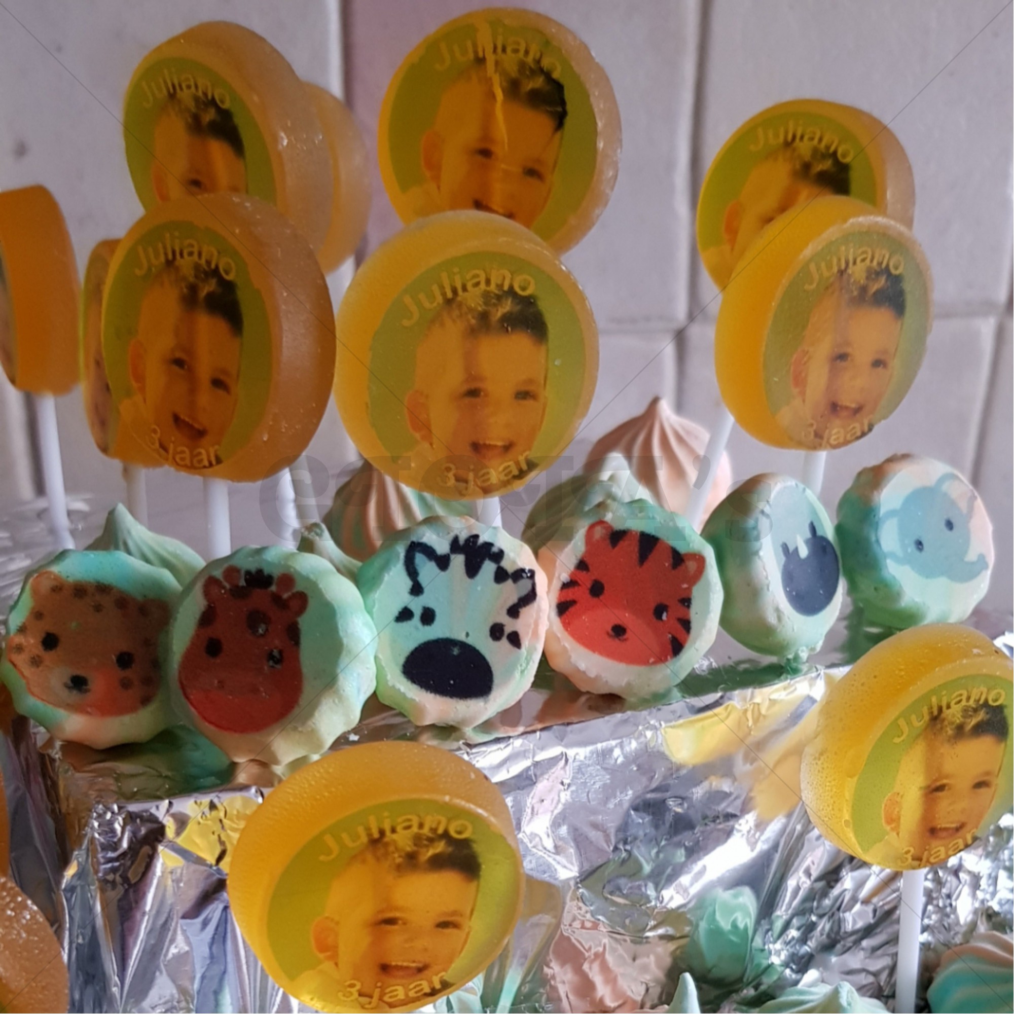 Lolly gepersonaliseerd per 10-stuks