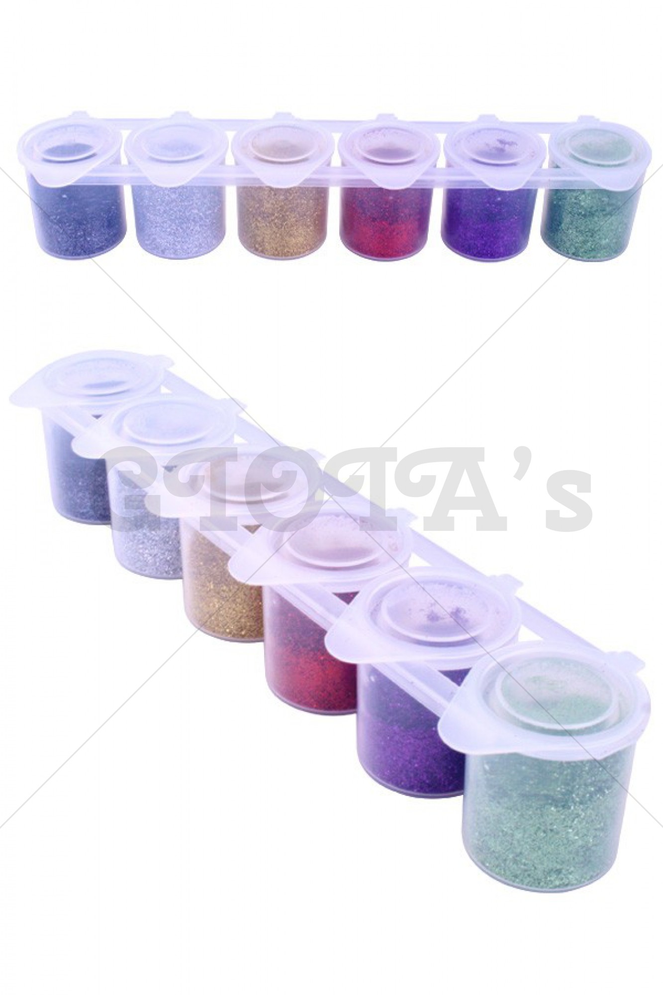 Tattoo huidglitter colorxplosion glitter color set 6x13 gram Ybody