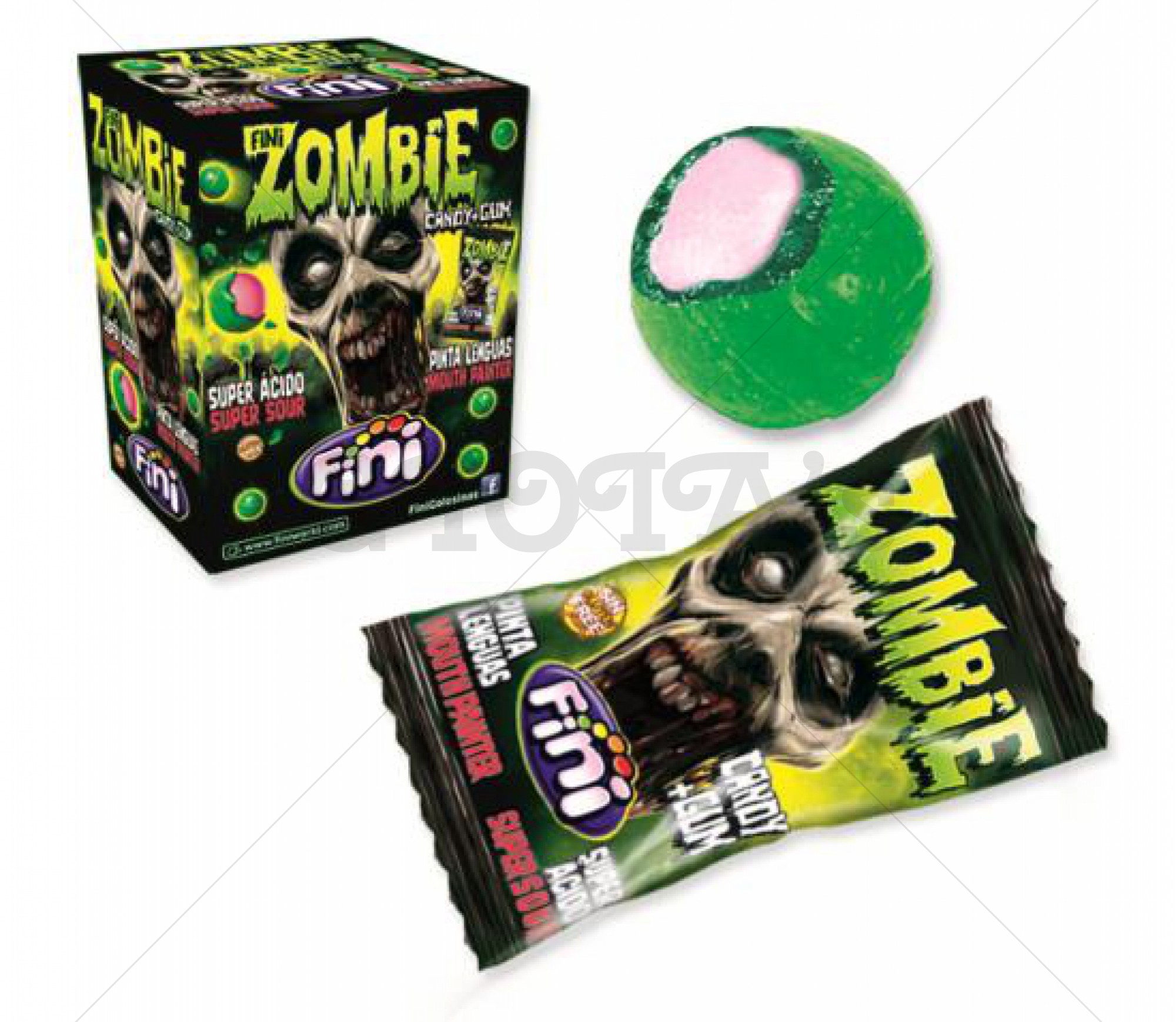 Halloween zombie candy gum - per stuk - GLUTENVRIJ