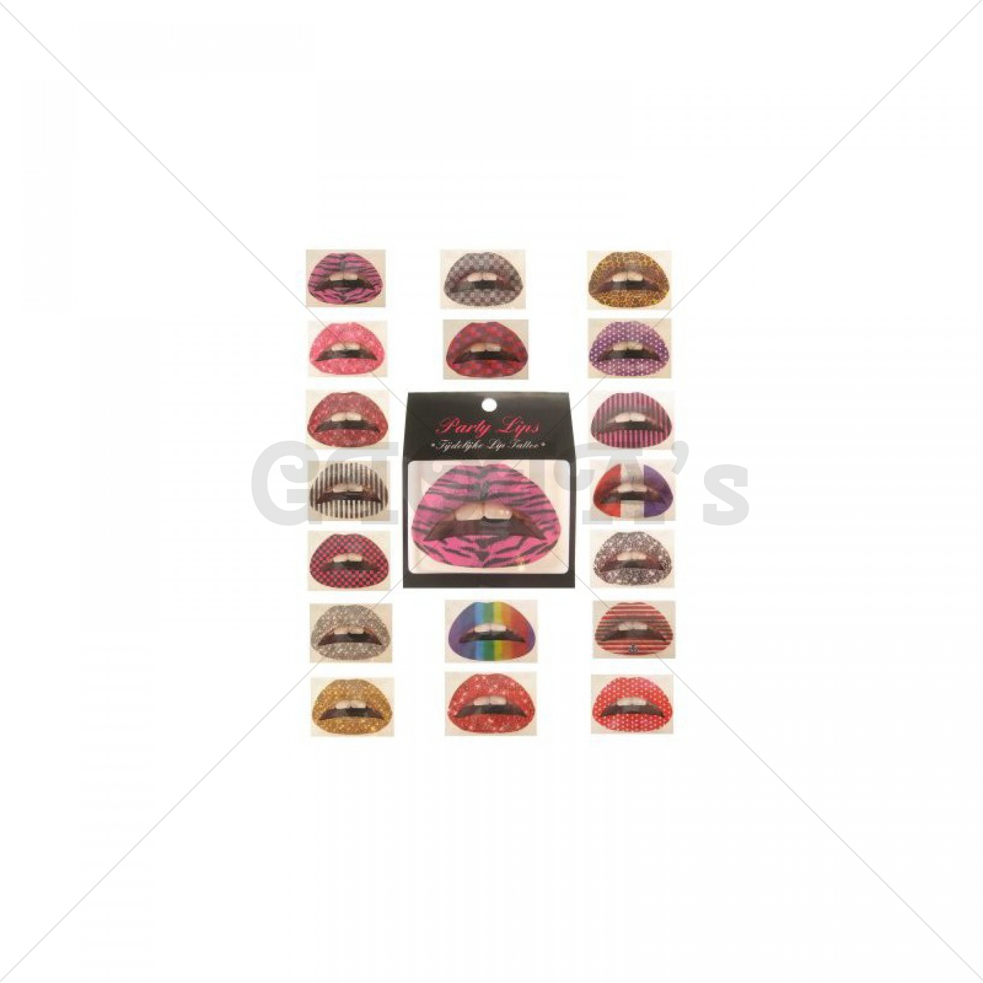 Lip tattoo party lips prijs per stuk.