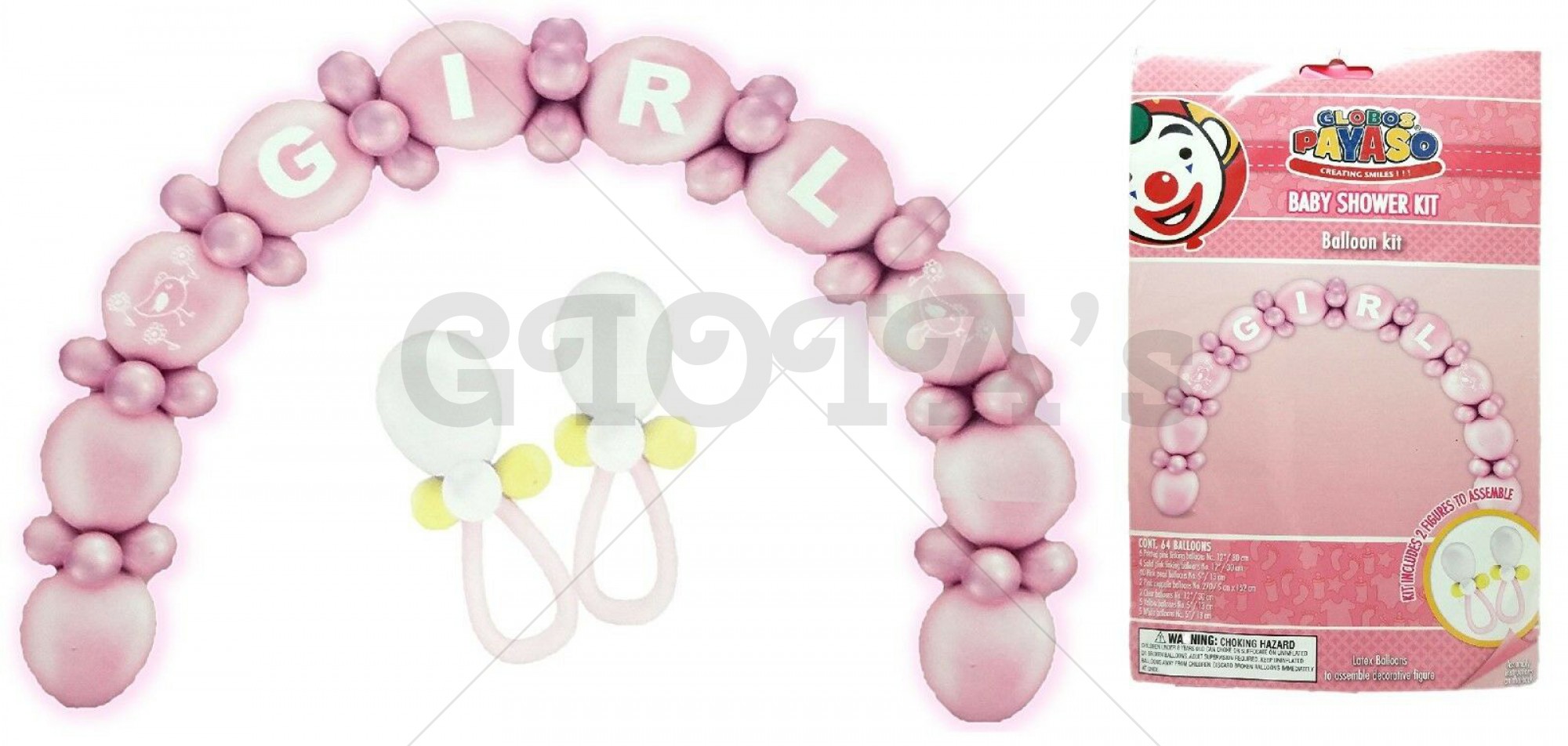 Balonnenboog kit roze