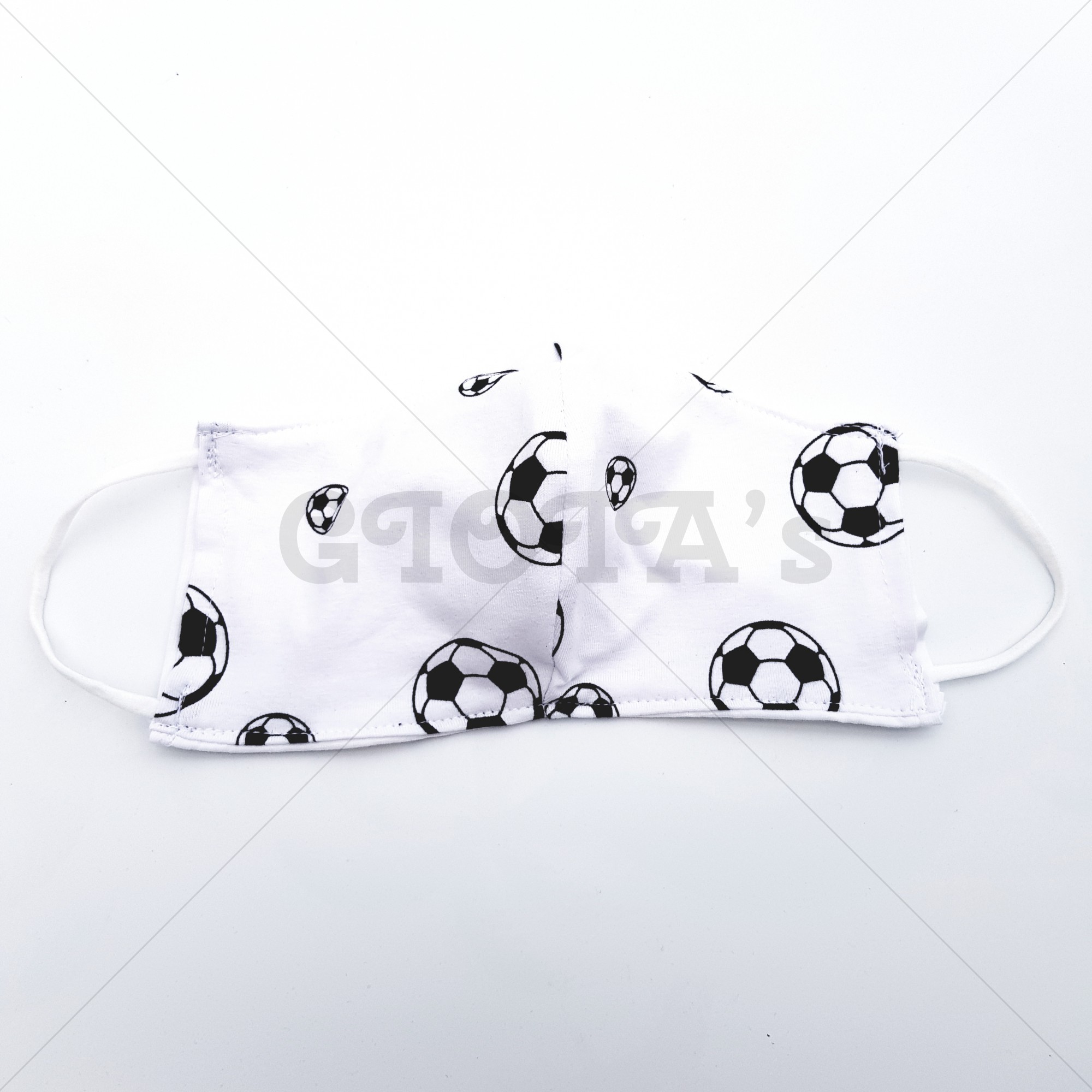 Mondbescherming HEREN - Voetbal zwart/wit