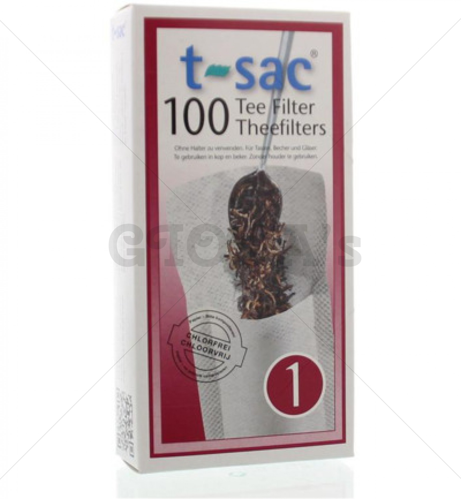 T-sac theefilter nr 1 - 100 stuks