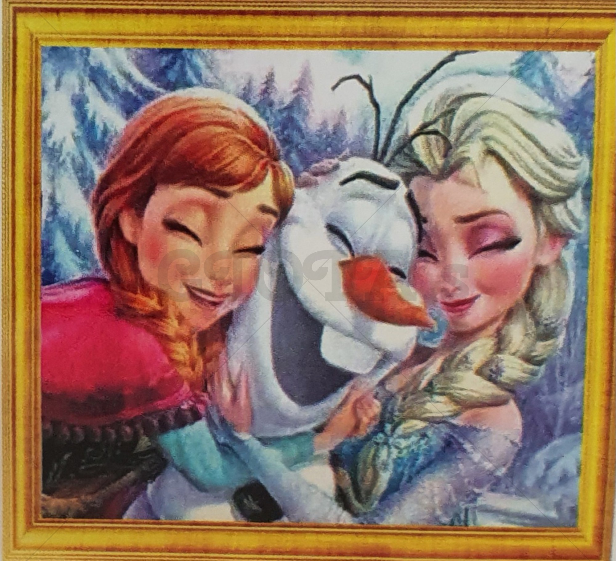 Diamond Painting Anna, Olaf en Elsa 20x30 cm