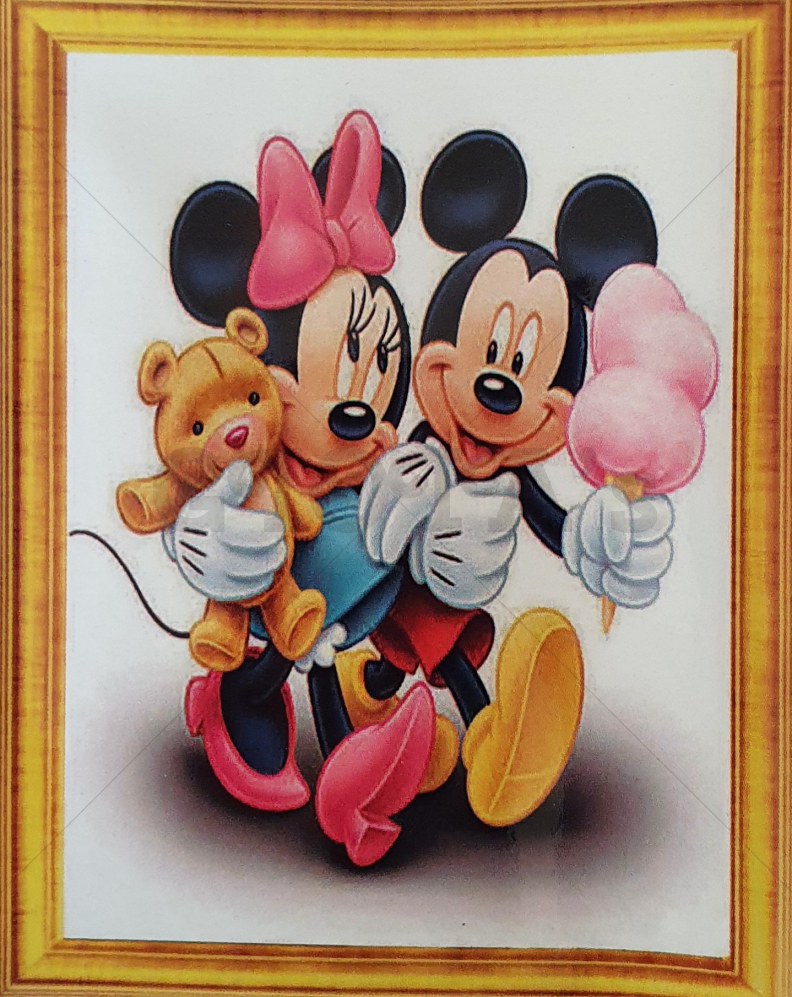 Diamond Painting Mickey en Minnie Ijsje 30 x 40 cm