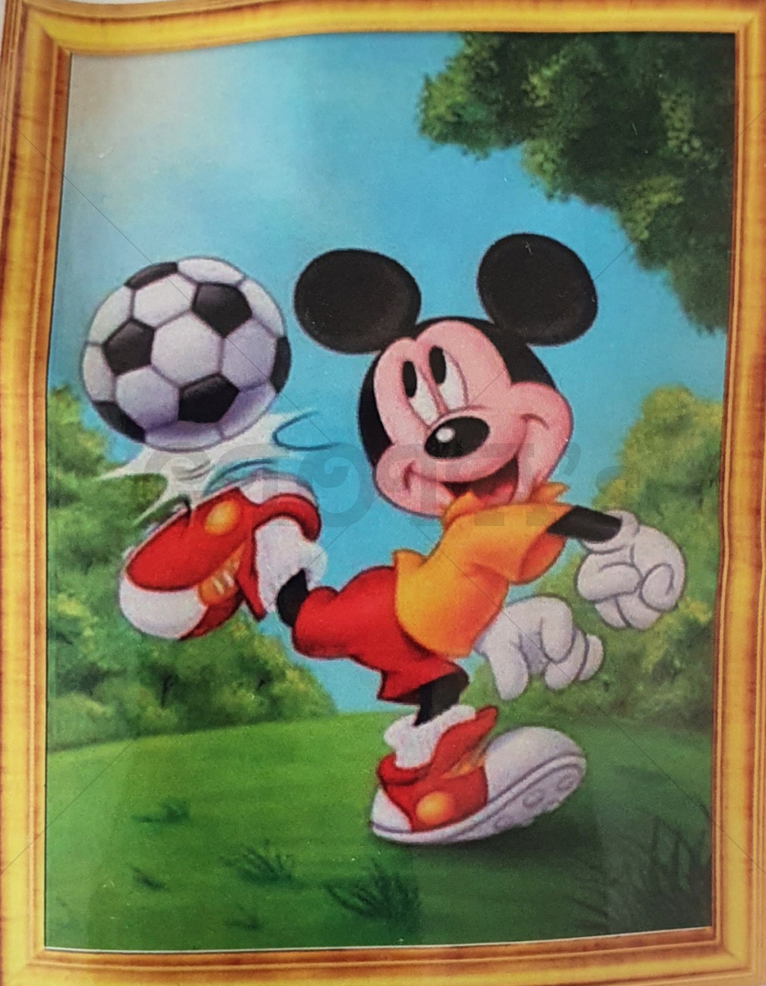 Diamond Painting Mickey voetballen 30 x 40 cm