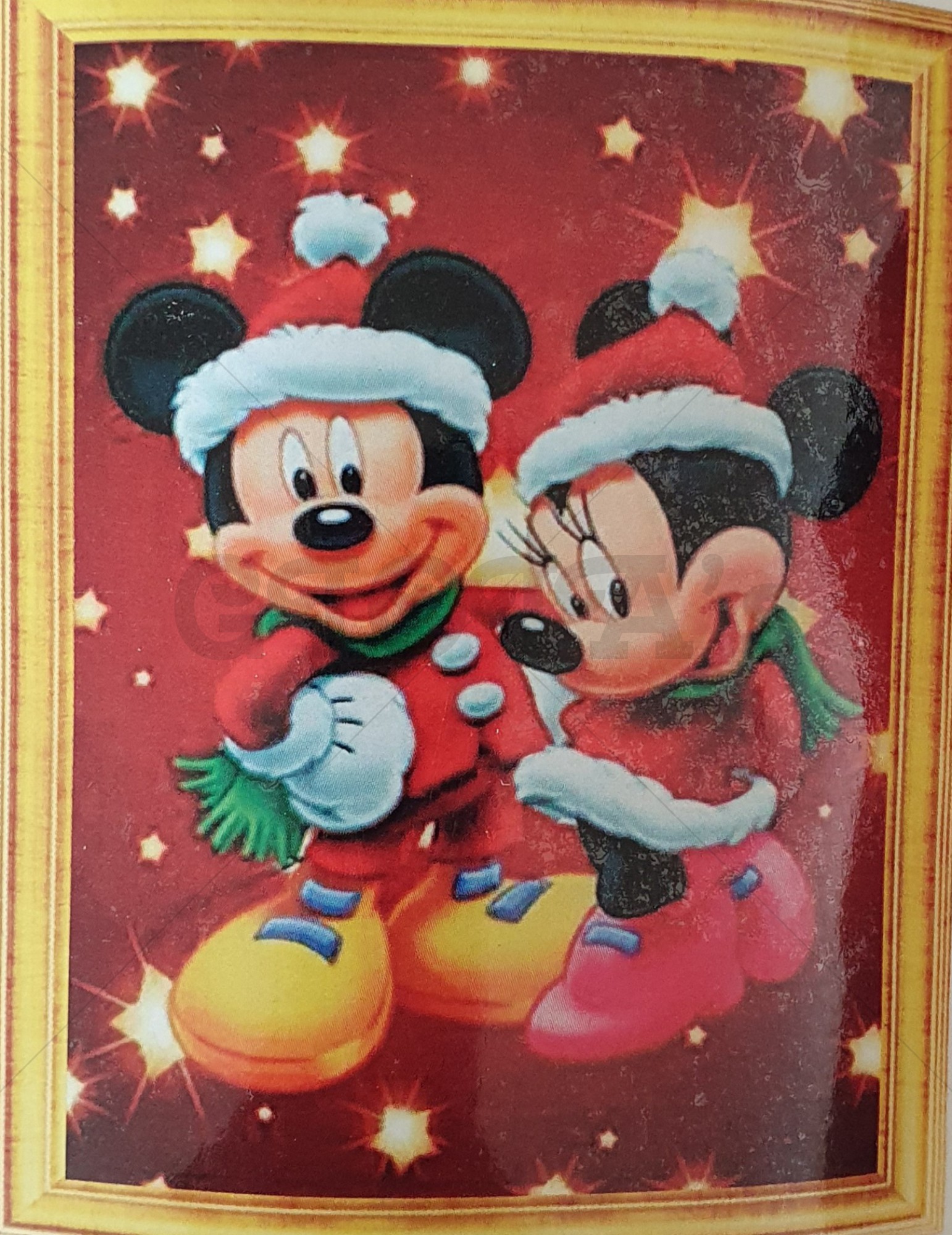 Diamond Painting Mickey en Minnie in de sterren 40x50 cm