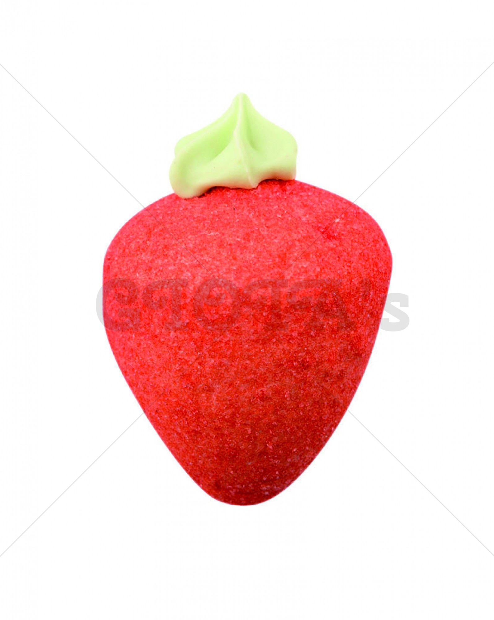 Marshmallow aardbei 6cm prijs per stuk
