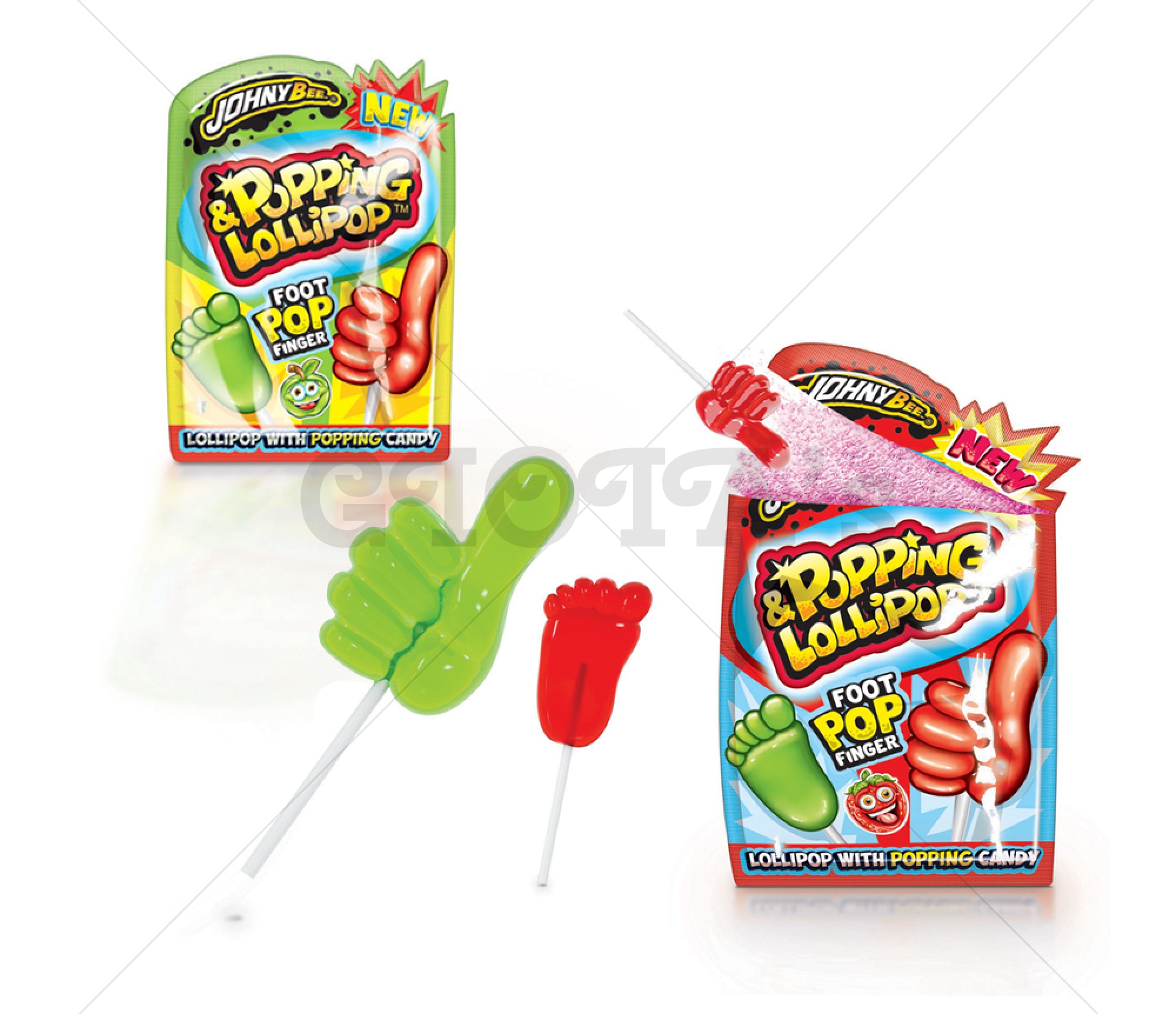 Lolly met knettersnoep