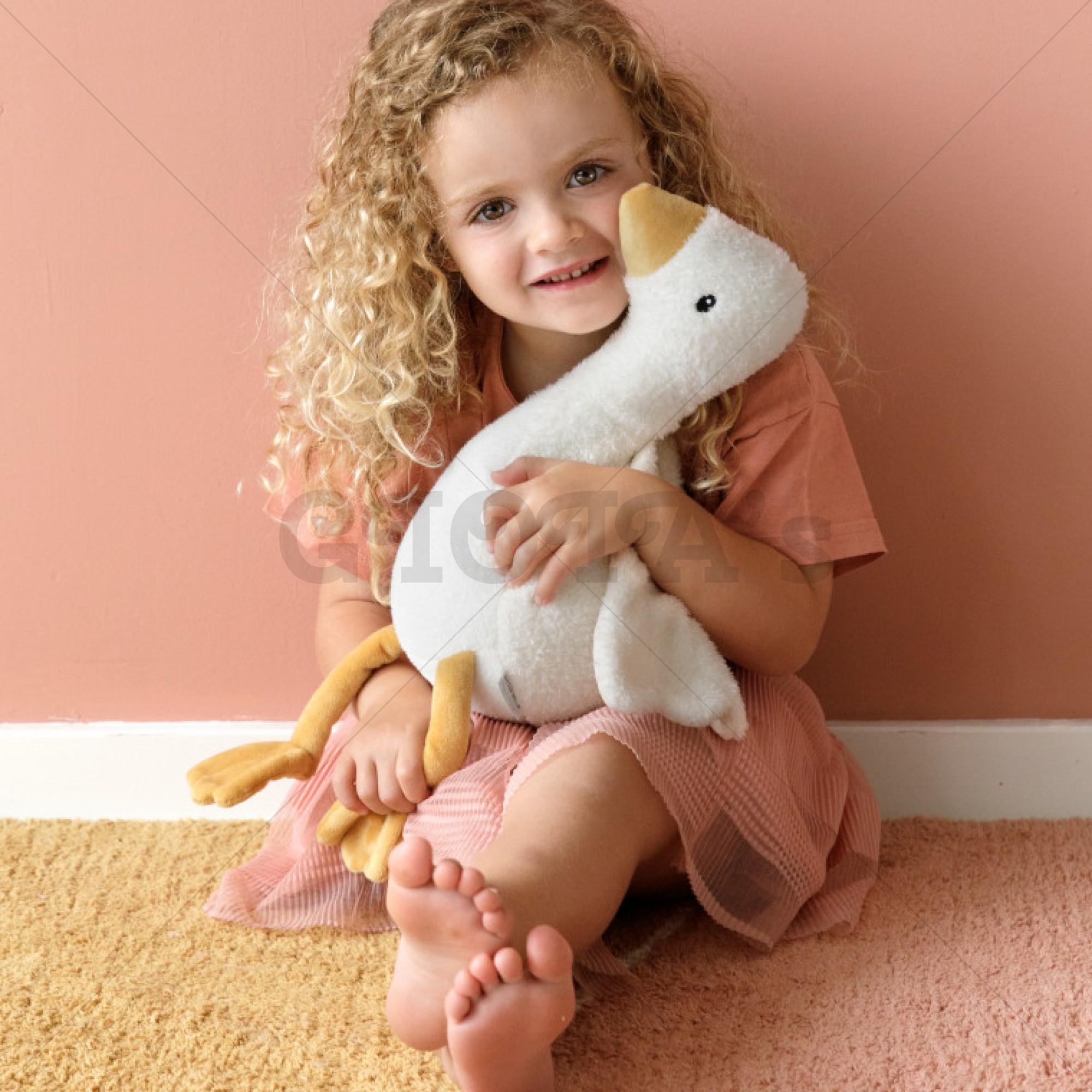 Grote knuffel Gans/Goose - Little Dutch