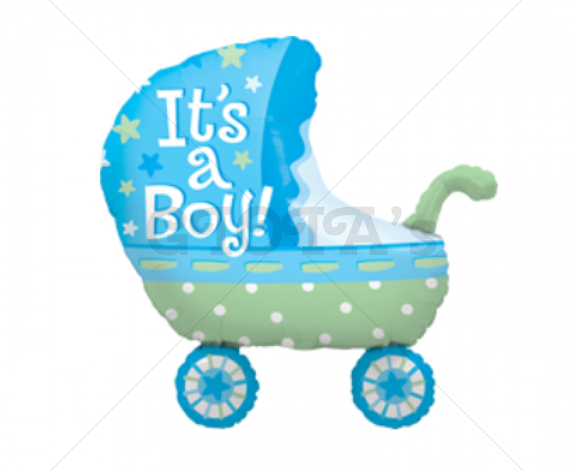 Folie ballon Kinderwagen its a boy 85cm