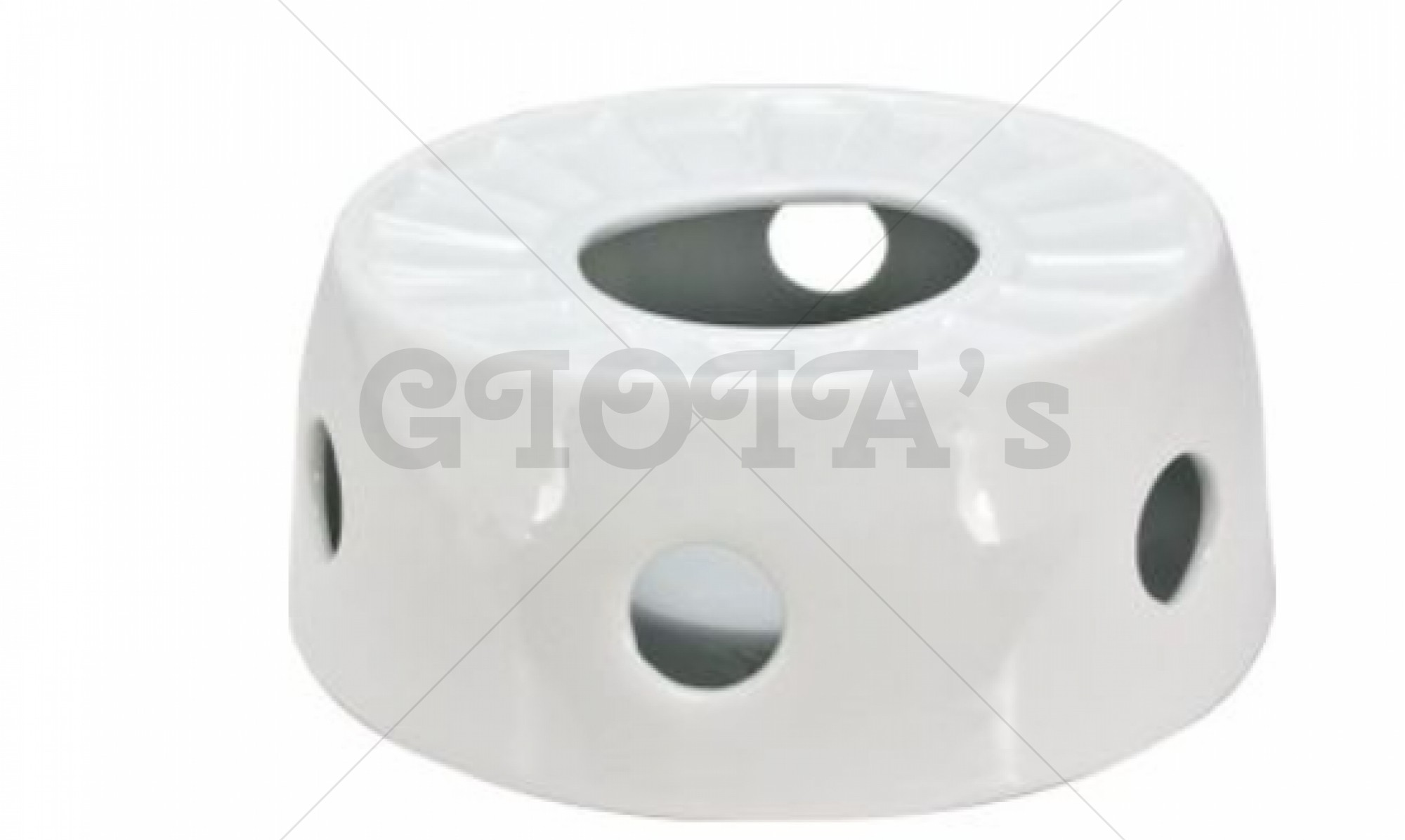 Porselein wit theelicht houder Ø 14 x 6.5cm