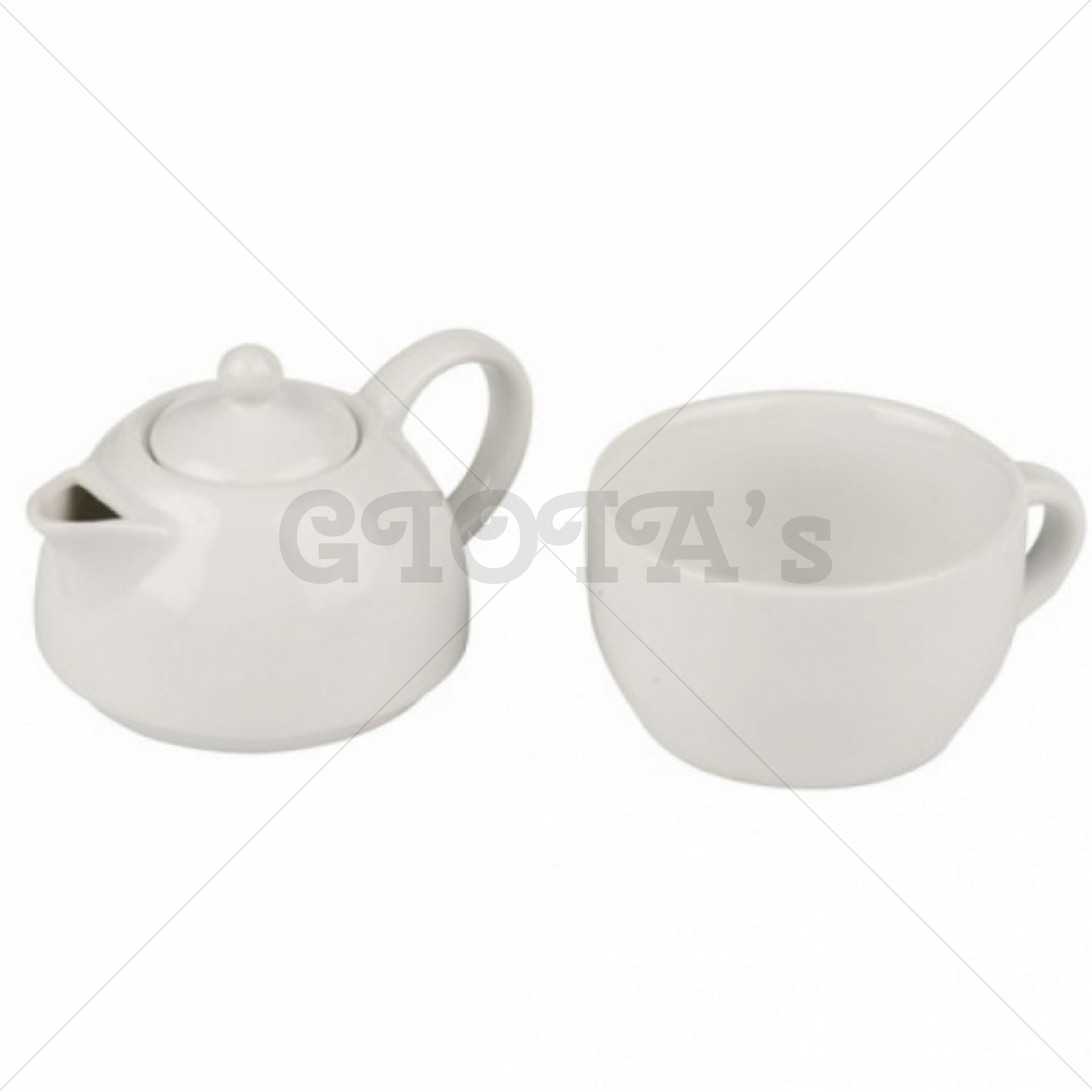 Alpina Thee- En Koffieset 12,5 X 9 Cm Porselein 2-Delig 175ml