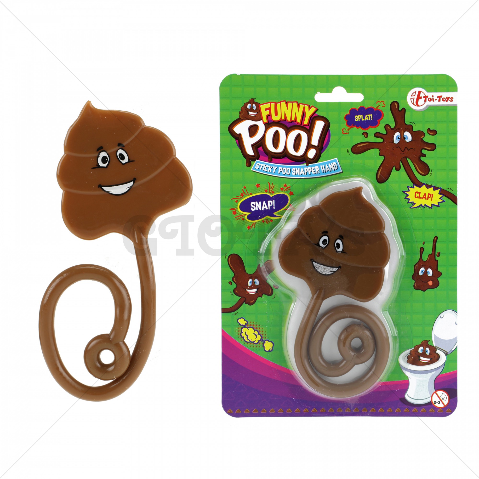 Funny poo! lachende plakdrol