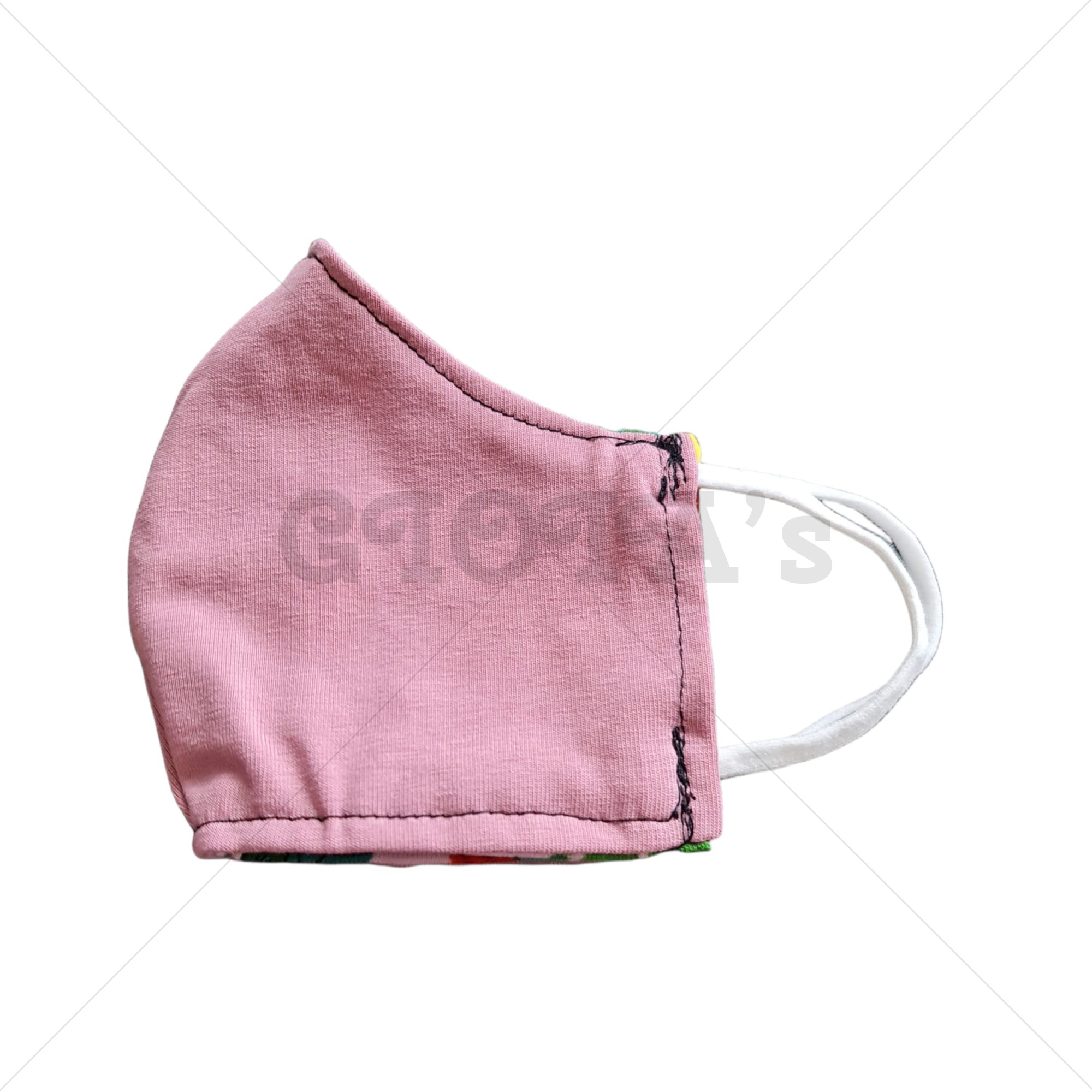 Mondkapje KIND - Oud roze 6-12jaar - model 2