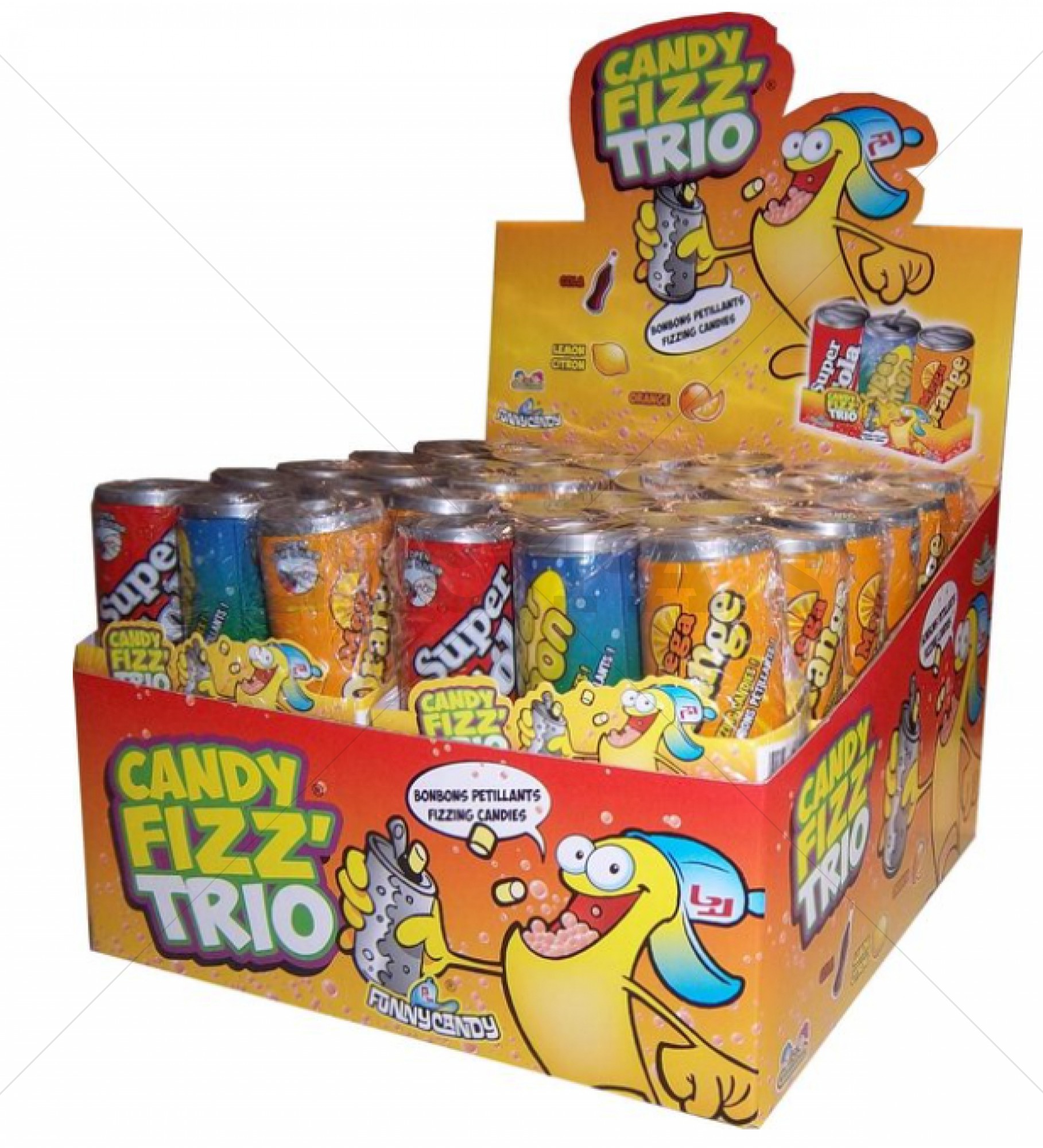 Snoep in een blikje Cola, Sinas en 7-up