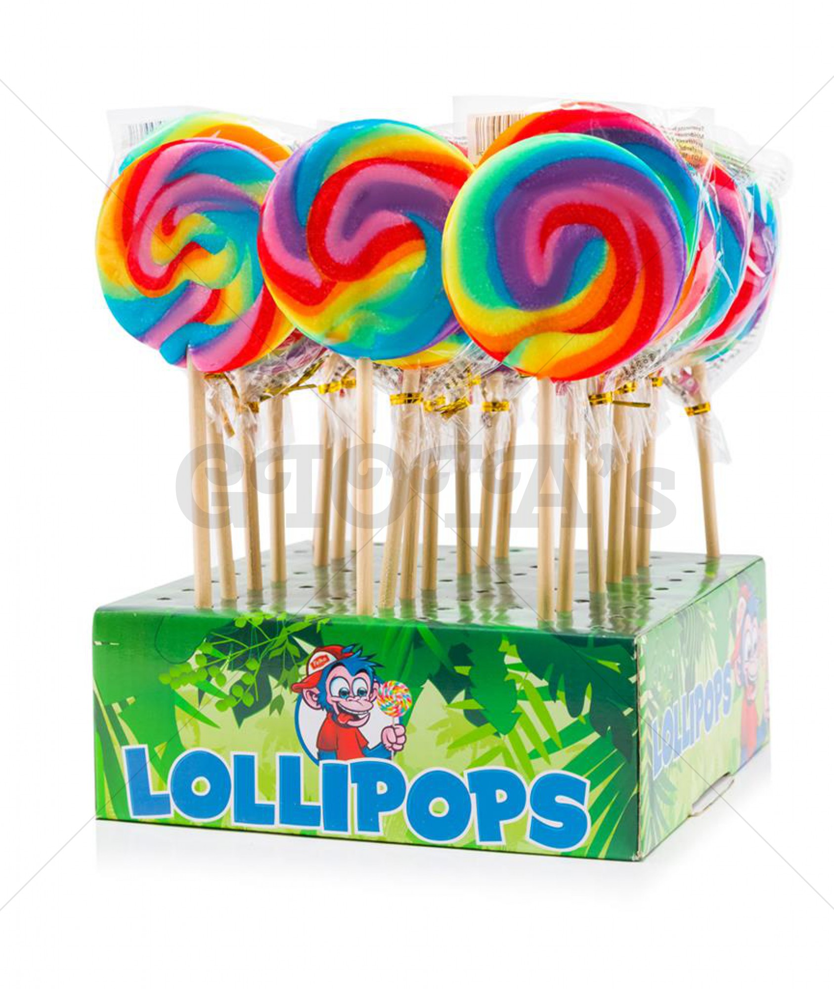 Regenbooglolly 7cm 50gram