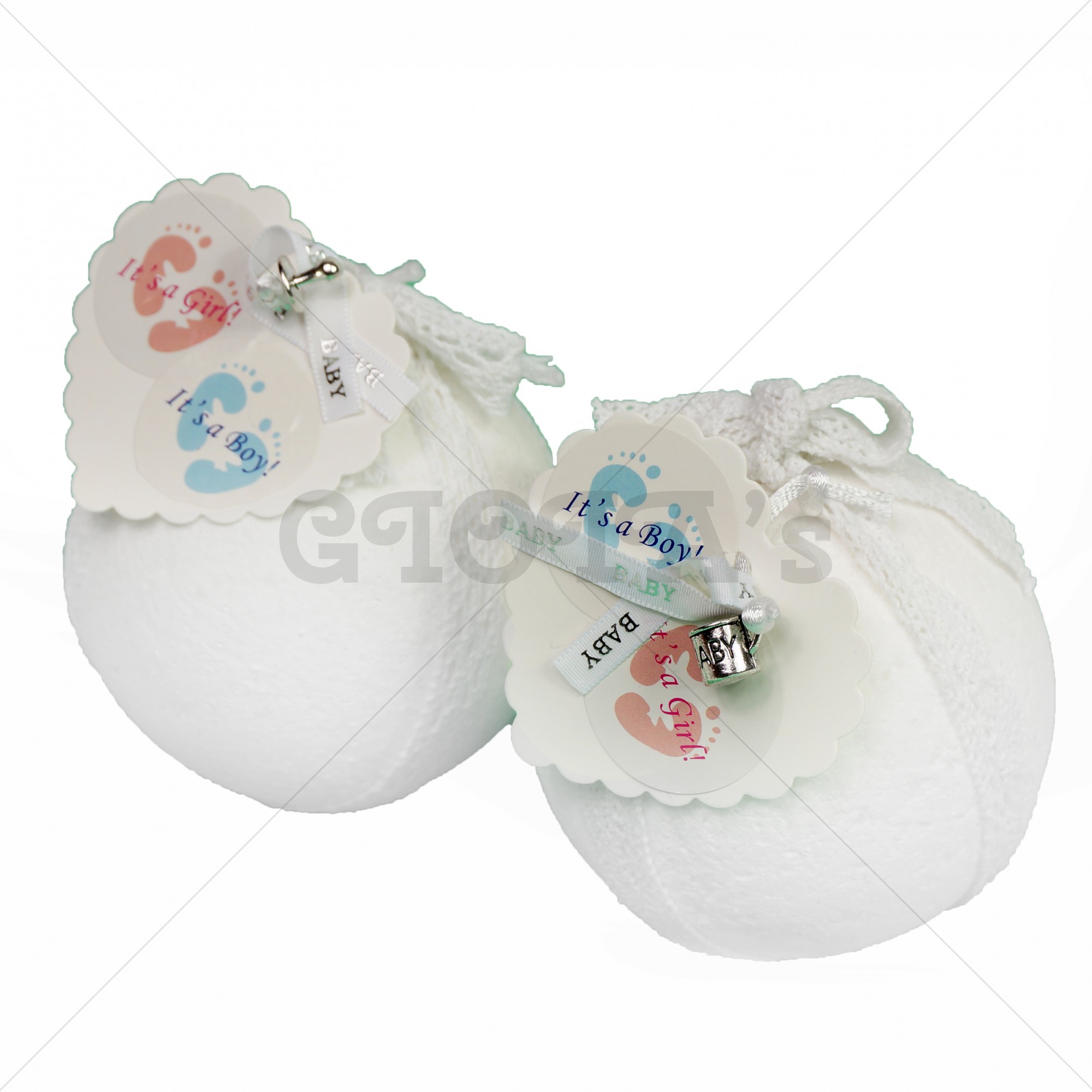 Gender Reveal baby bruisbal, 2 stuks ( 1 roze en 1 blauw), geslacht-onthulling babyshower