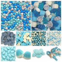 Blauw snoepgoed