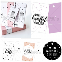 Cadeaulabels met tekst
