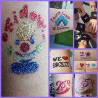 Glitter tatoos-huidlijm-Schmink
